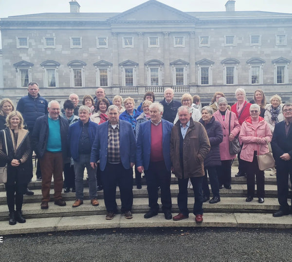 Delighted to welcome the Ahascragh Fohenagh GAA Healthy Club group to Leinster House.