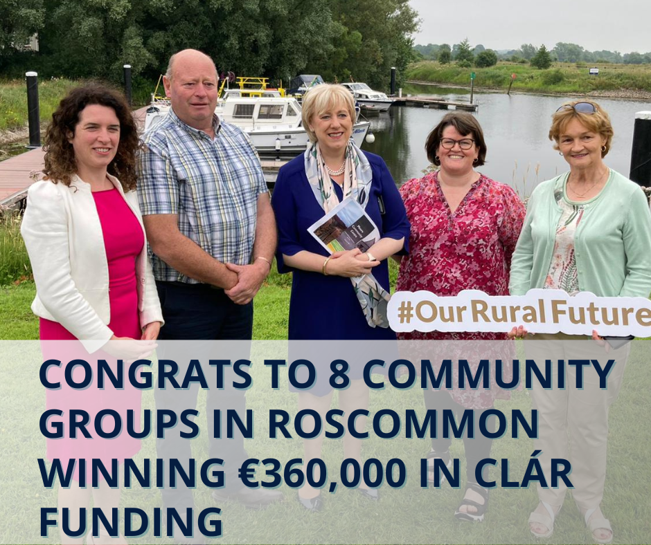 €360k in funding for 8 CLÁR projects funded in County Roscommon