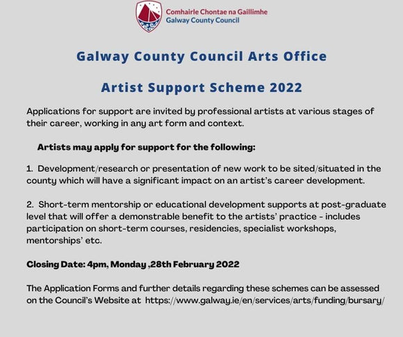 Artists Support Scheme Launched