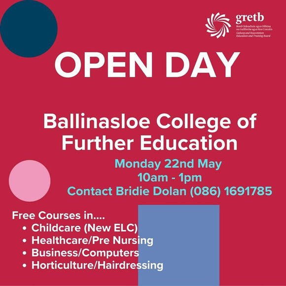 Study with the Ballinasloe College of Further Education