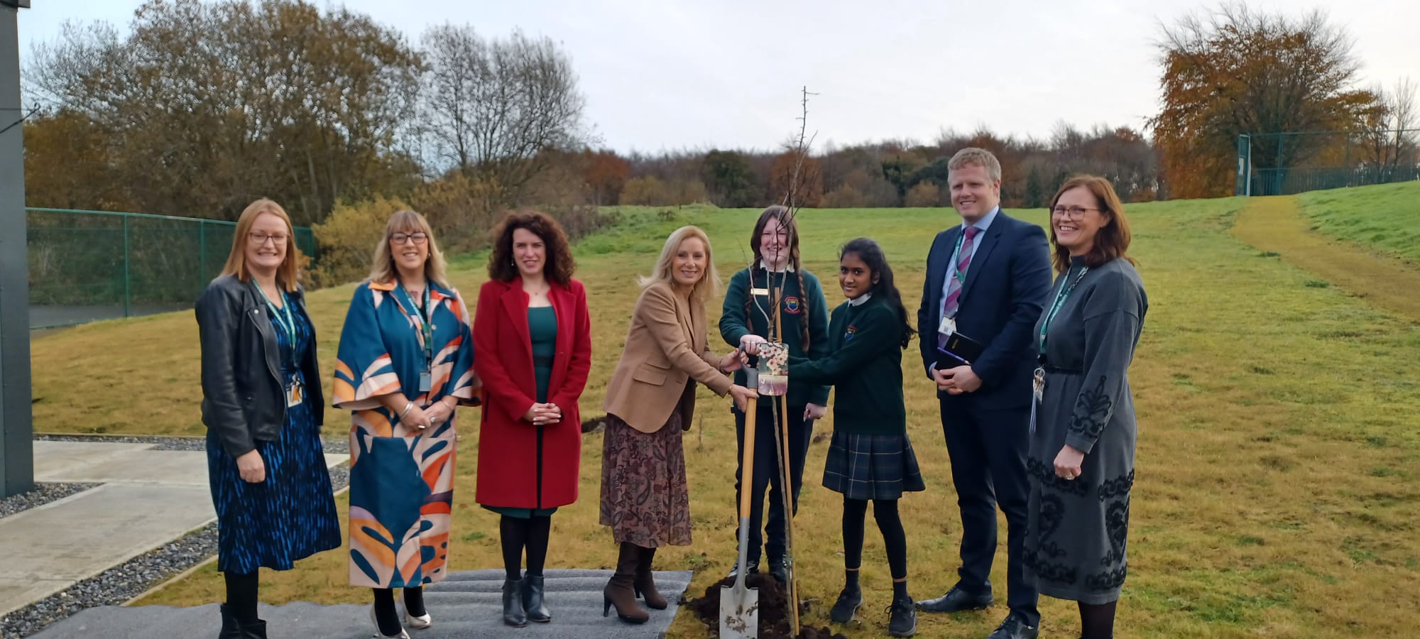 Ballinasloe Schools Welcome for Minister Josepha Madigan