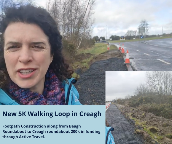 Progress!  New 5K Walking Loop in Creagh, Ballinasloe